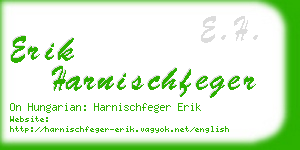 erik harnischfeger business card